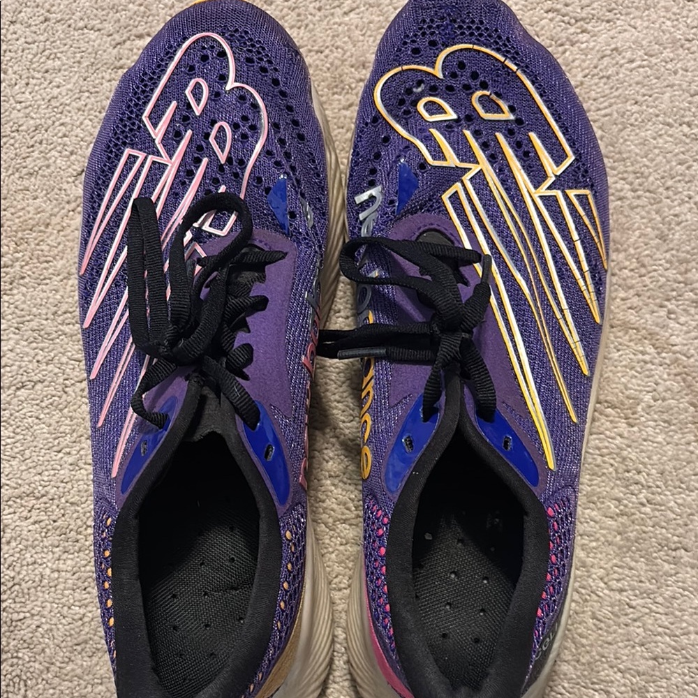 New Balance Purple and Gold Athletic Shoes for Performance